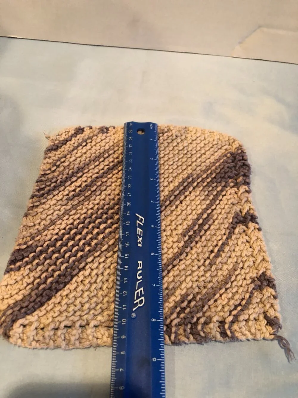 Handmade stripe dish